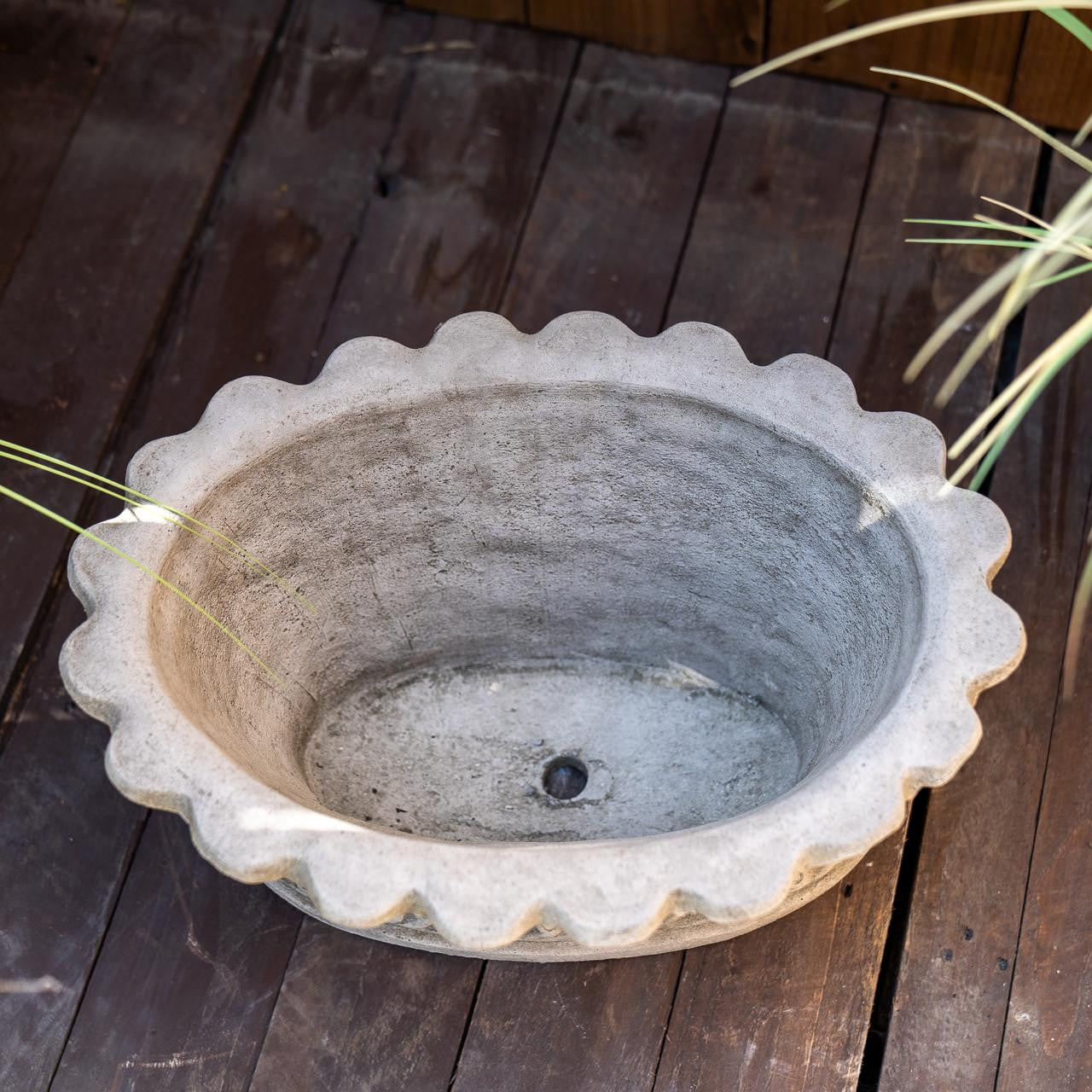 Stone Cast Oval Shaped Planter Pot
