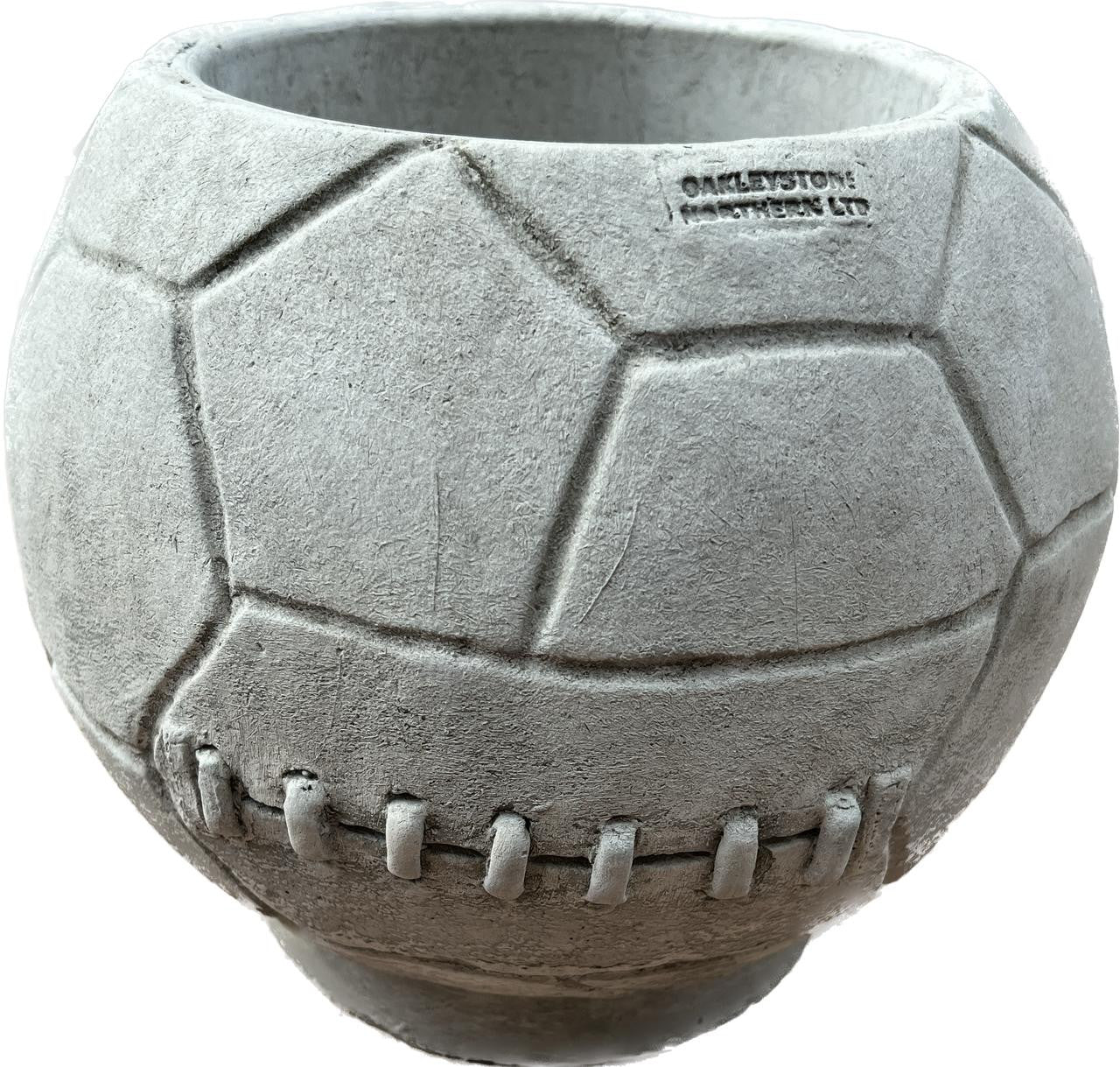 Stone Cast Small Football Pot