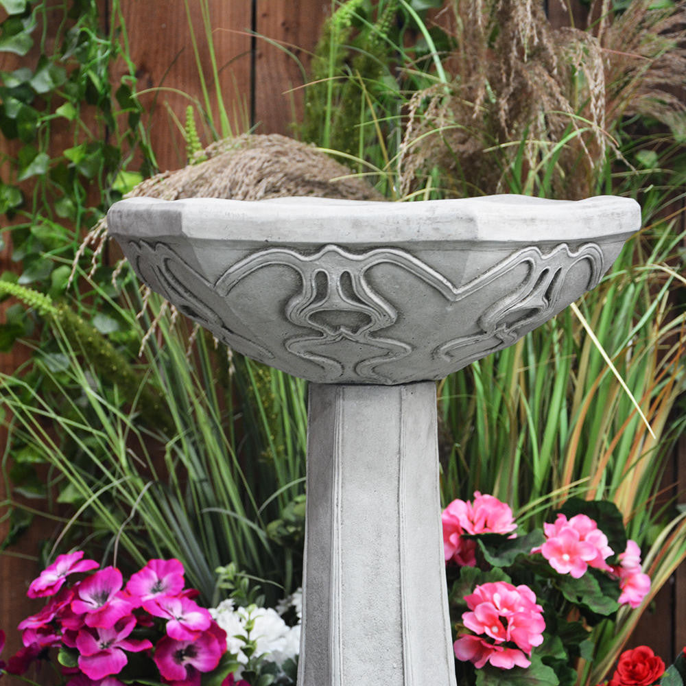 Stunning Art Deco Garden Birdbath