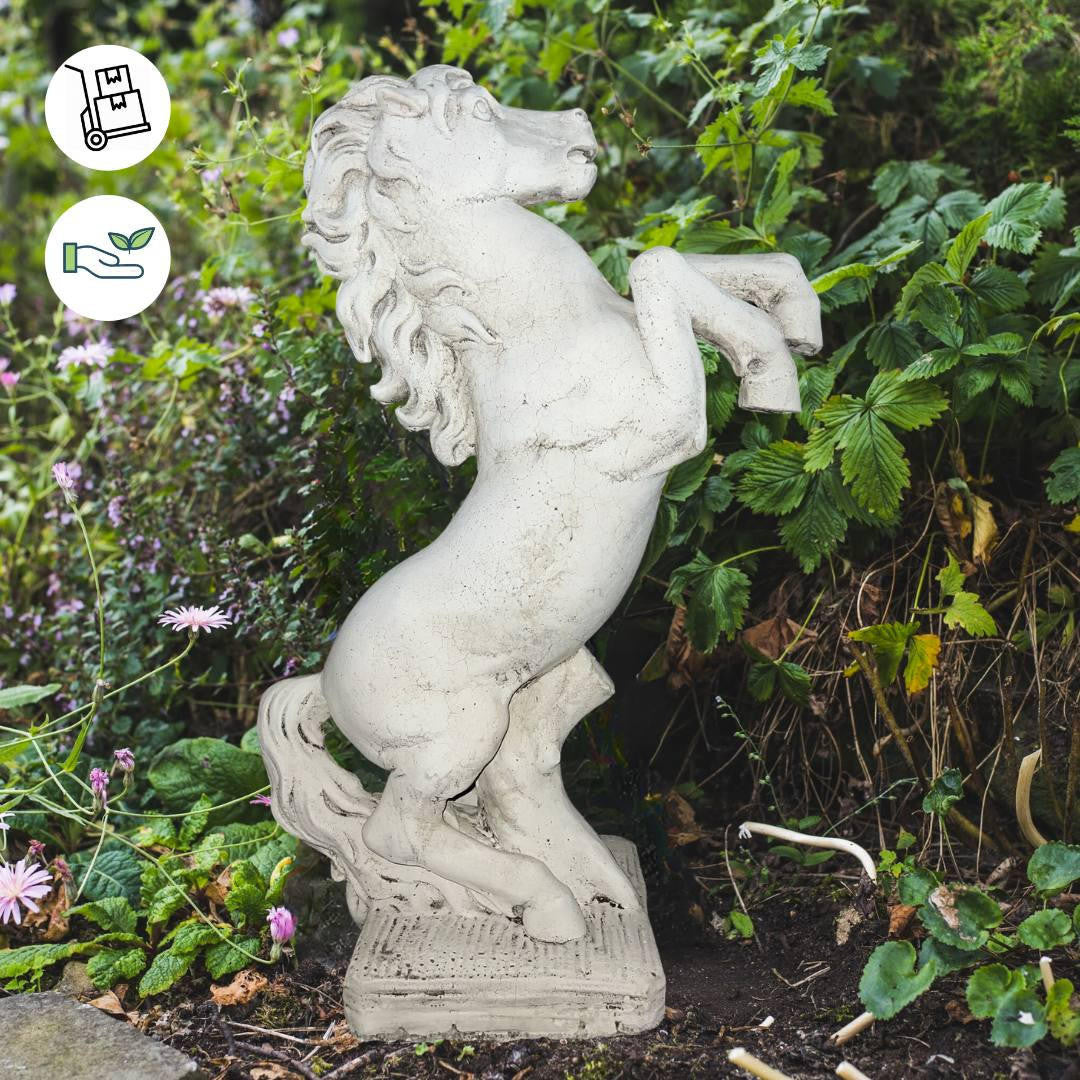 Stunning Medium Rearing Horse Statue