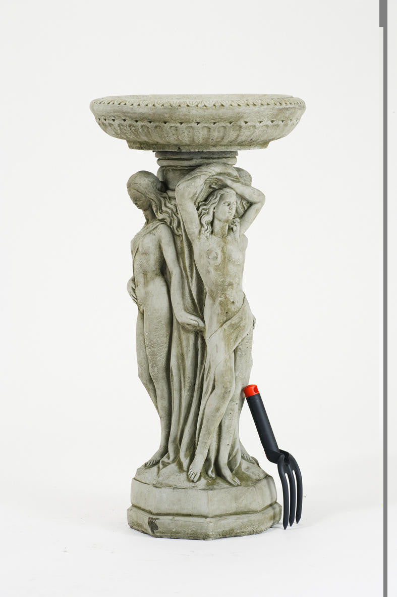 Three Graces Design Birdbath statuary