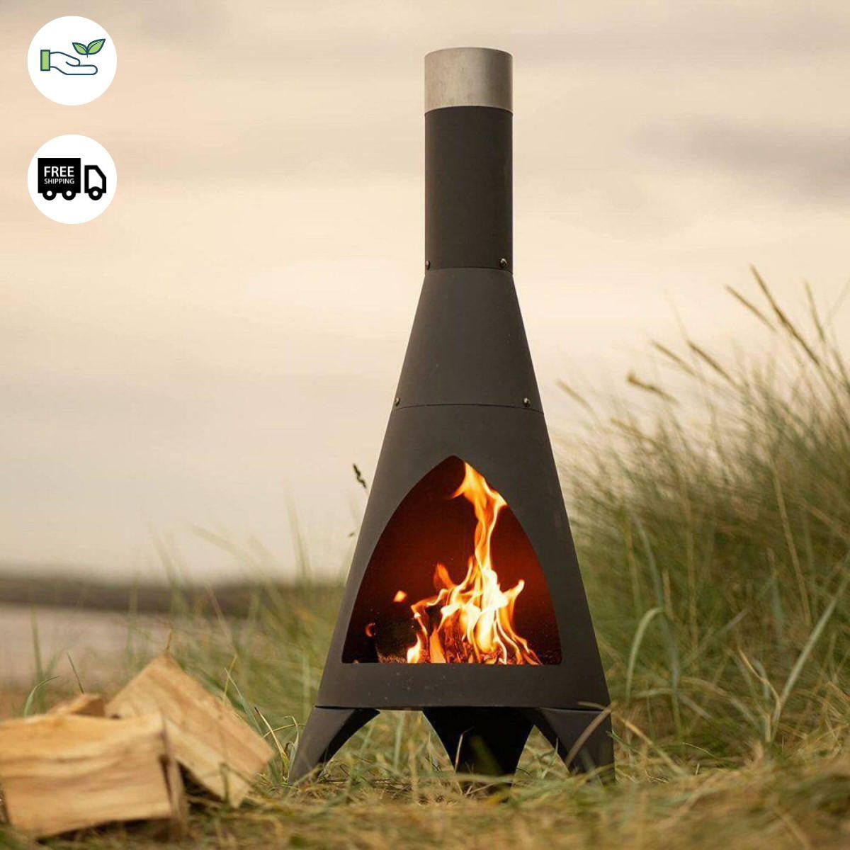 Truro Chiminea Tall Fire Pit
