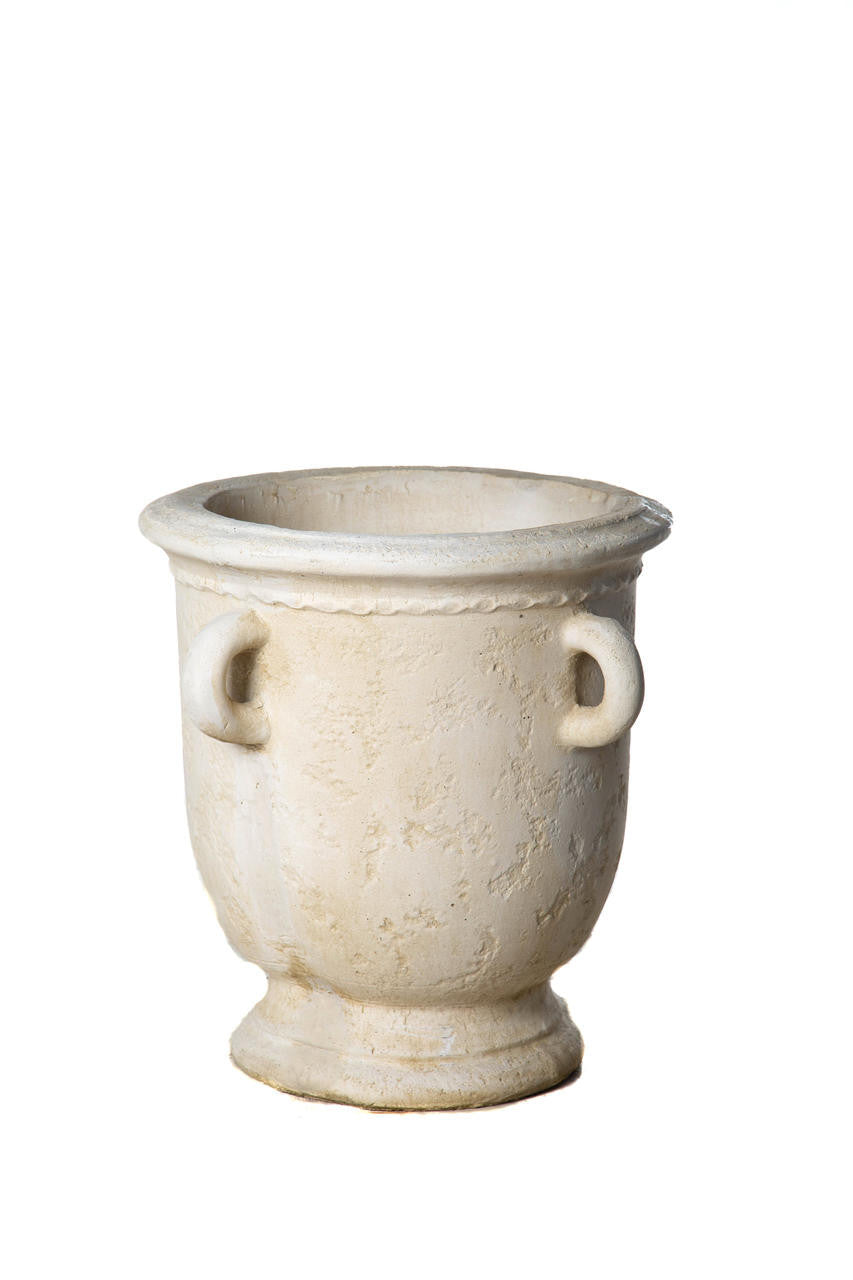 Very Large Rustic Ancient Style Pot With Ring Handles