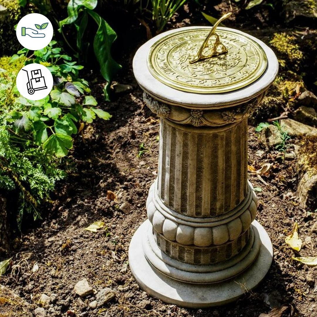 Victorian Style Medium size Sundial On Highly Decorative Column