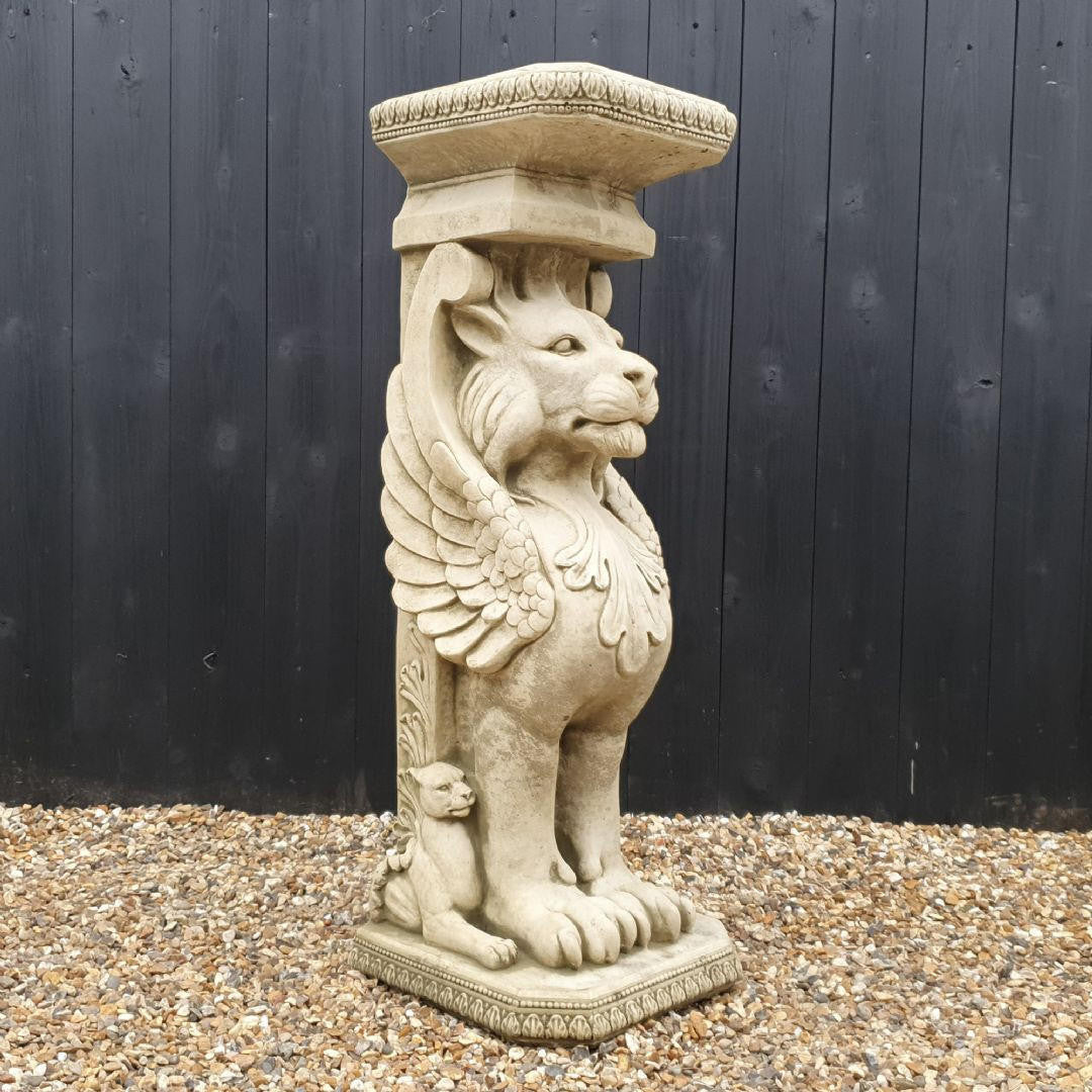 Winged Lions Stand Plinth