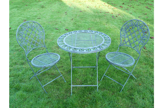 Decorative Metal Bistro Set – Outdoor Table & Chairs for Garden or Patio
