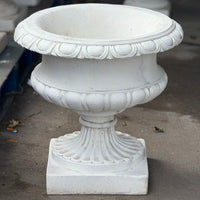 Pair of Large Edwardian Stone Vases without Handles
