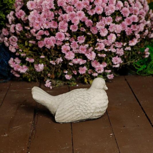 Adorable and Charming Stone Cast Dove Ornament Pigeon Statue 