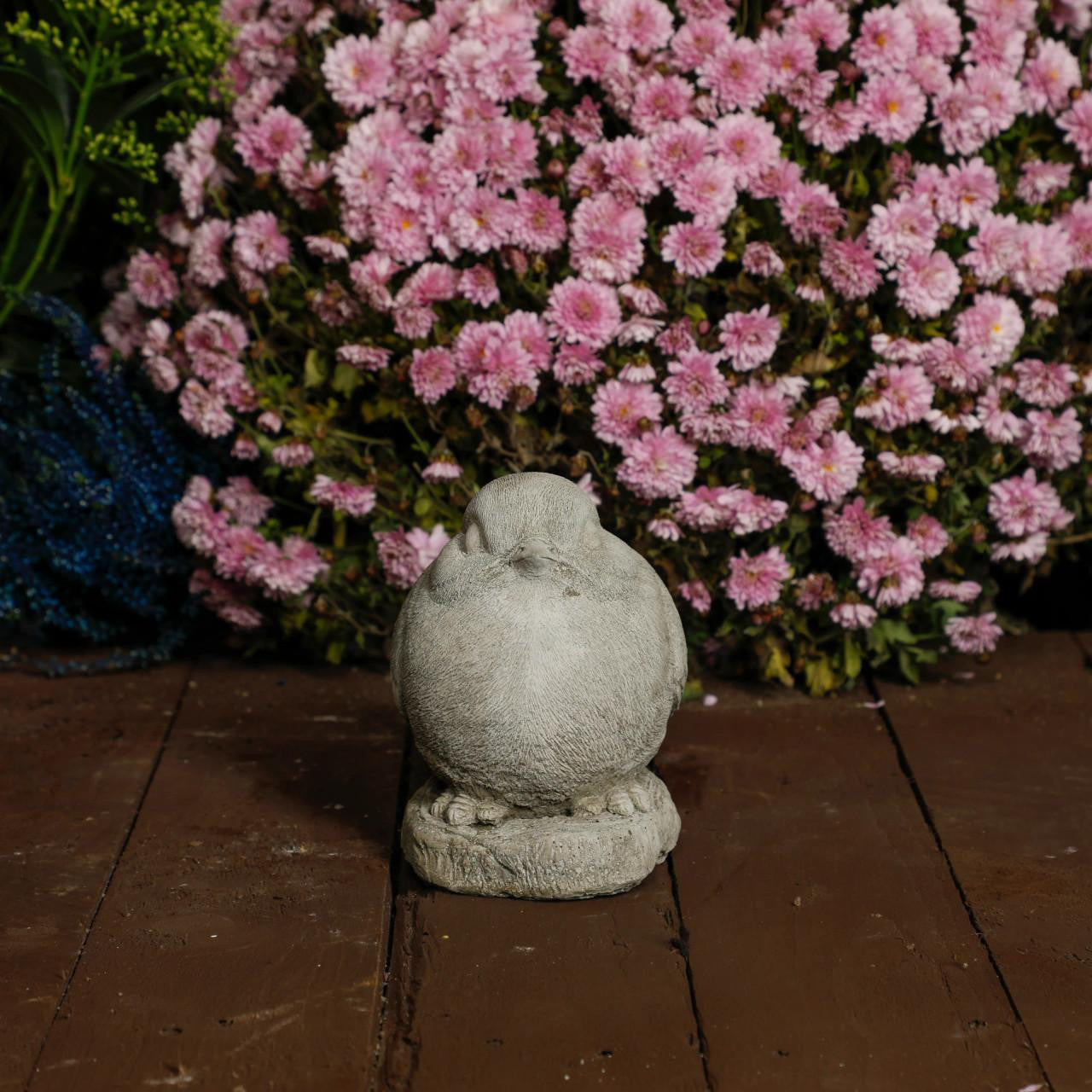 Adorable and Charming Stone Cast Robin Ornament 