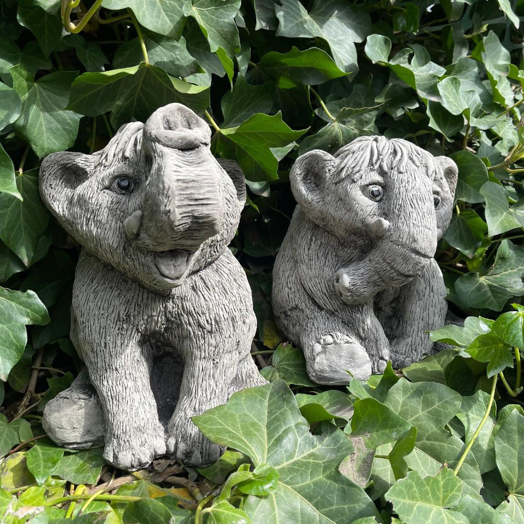 Adorable Baby Mammoths Duo Manny and Ellie Elephants