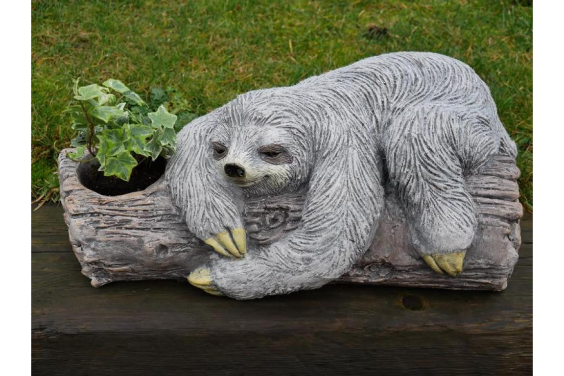Adorable Lazy Sloth Planter Pot Garden Ornament