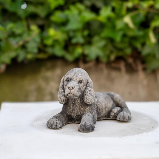 Adorable Small Lying Spaniel Ornament