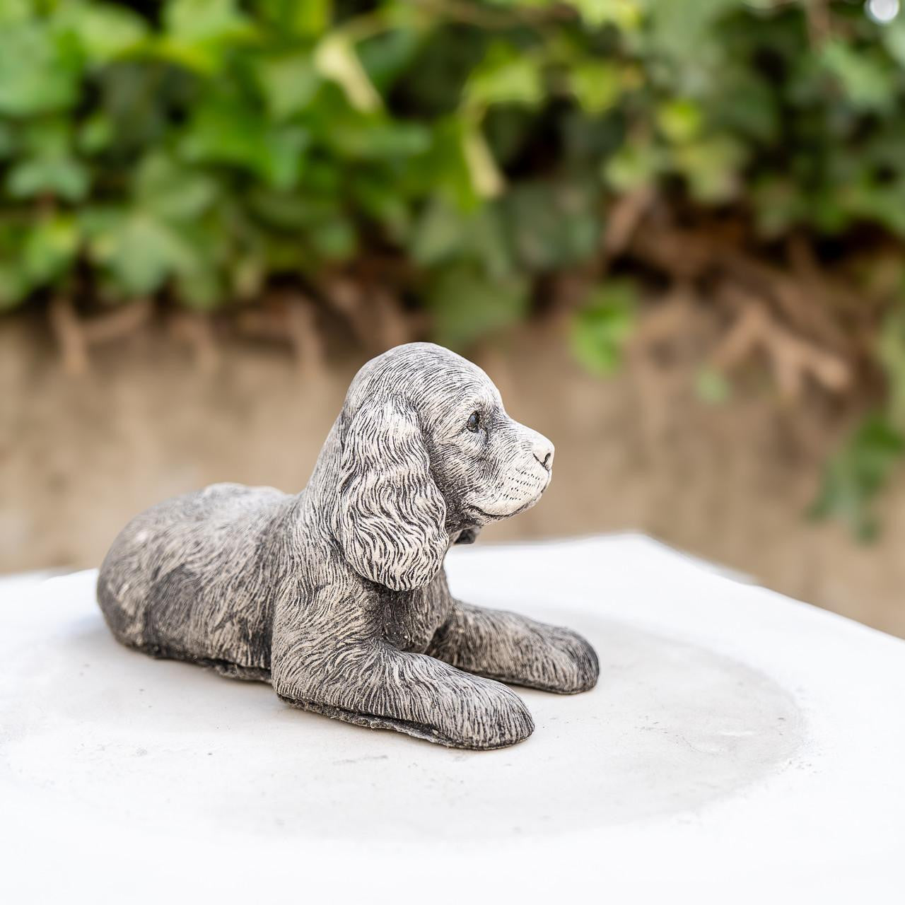 Adorable Small Lying Spaniel Ornament