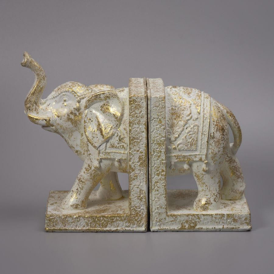 Antique Elephant Bookends