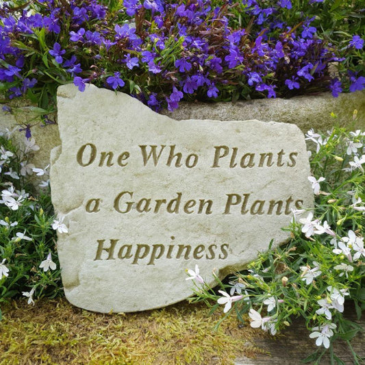 Beautiful Design Stone Cast  Wall Hapiness Plaque
