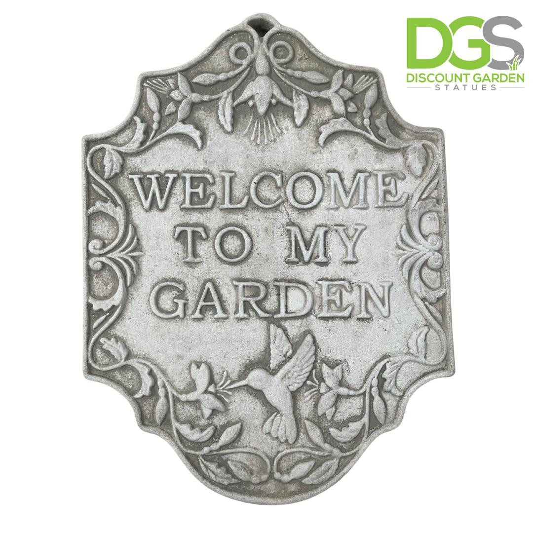 Beautiful Design Stone Cast  Wall Welcome Plaque