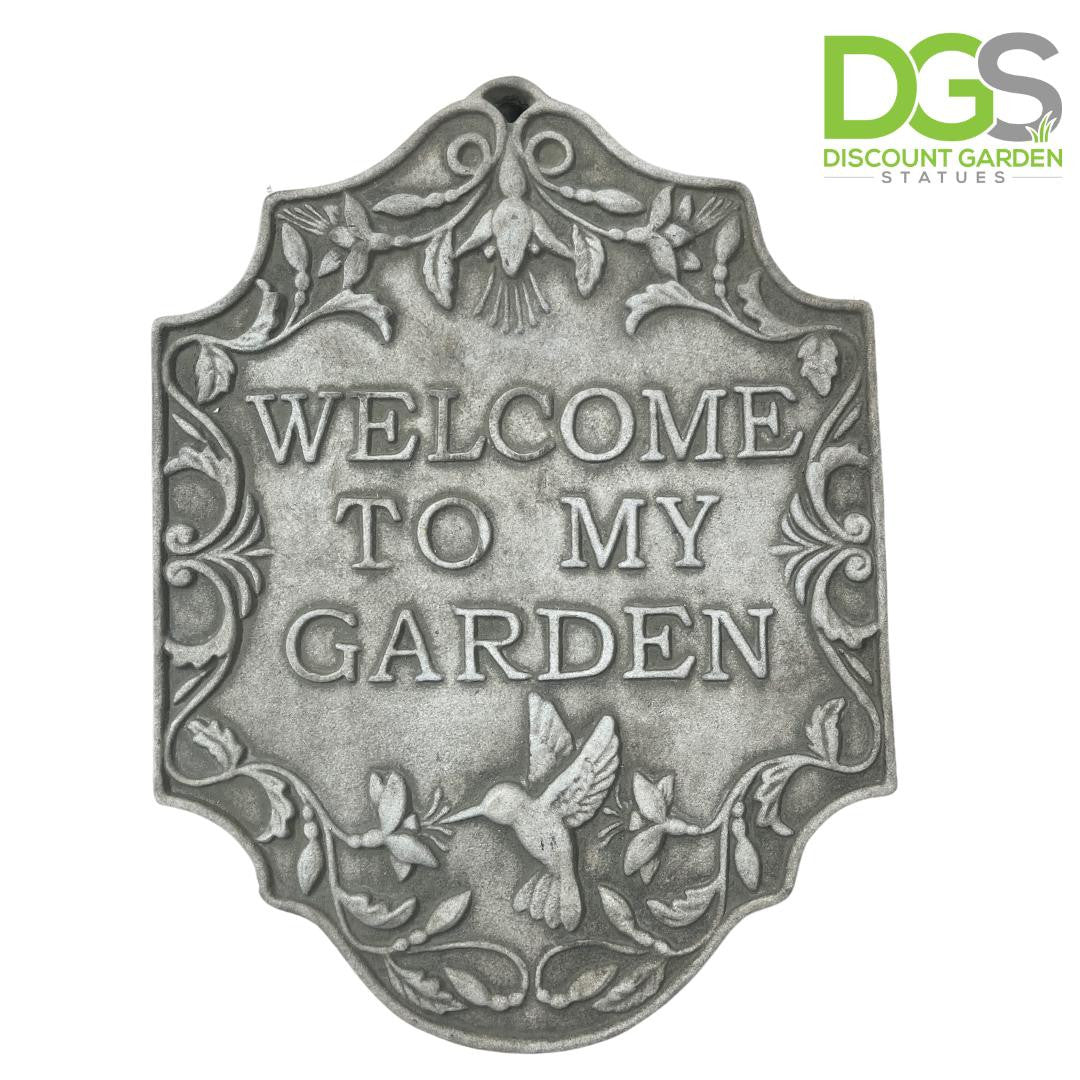 Beautiful Design Stone Cast  Wall Welcome Plaque