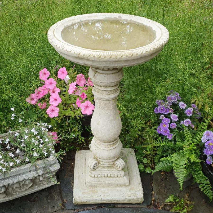 Beautiful Stonecast Windsor Birdbath