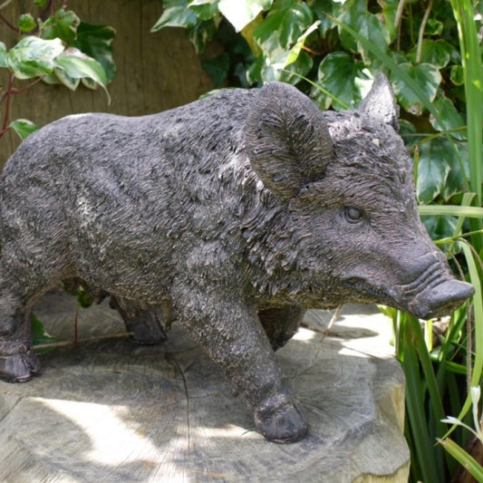 Black Pig Outdoor Ornament