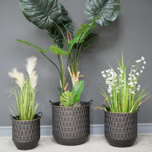 Bronze metal Retro style Planter pots