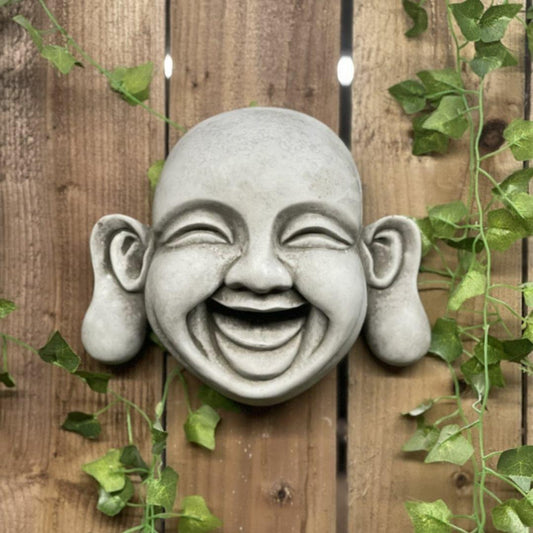 Cheerful Large Buddha Plaque