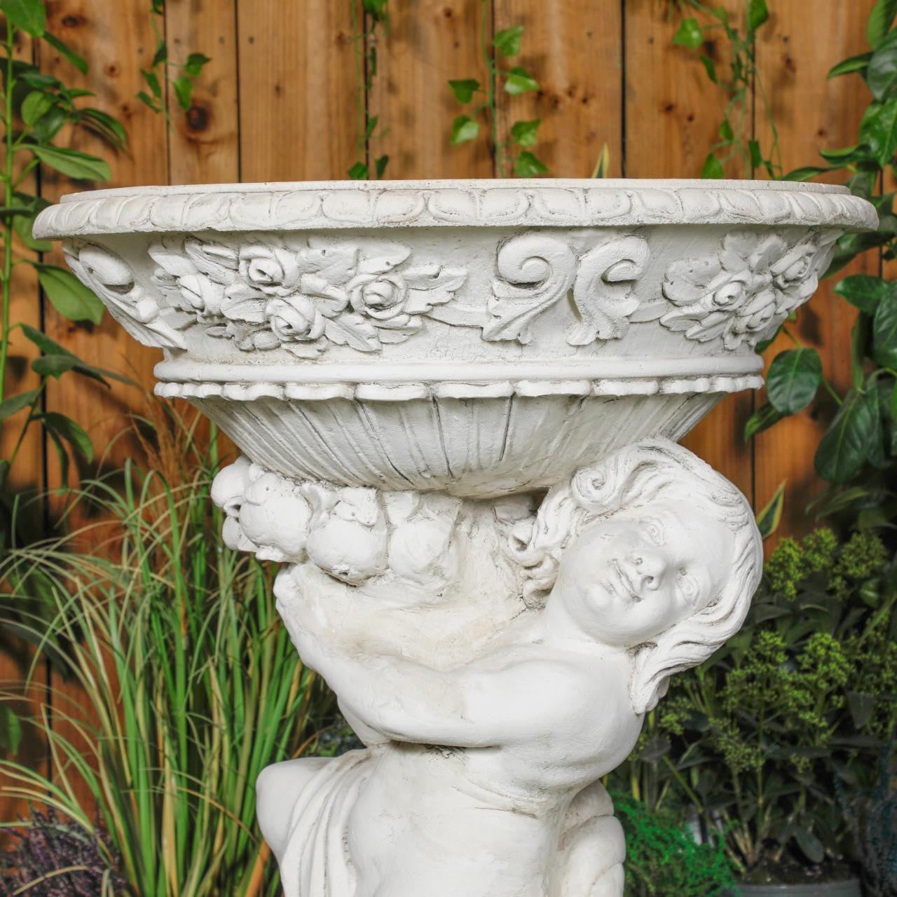 Cherub Planter Pair Vase Urn 