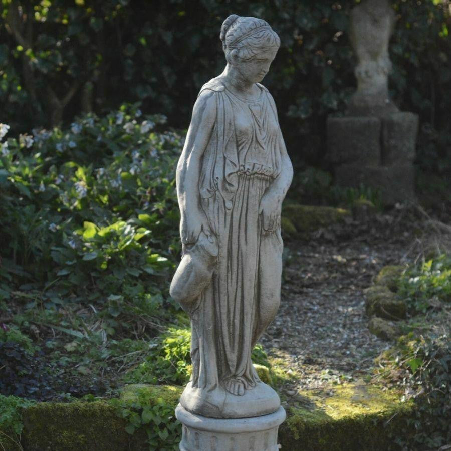Classic Stone Cast Woman statue with a Jug of Water