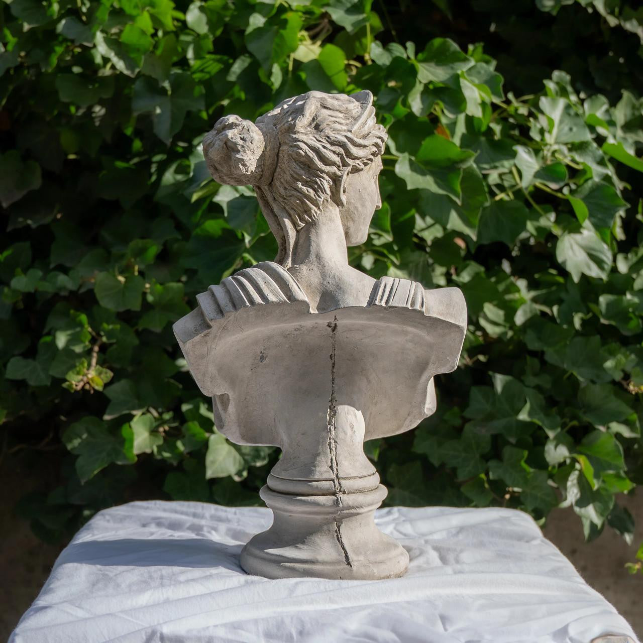 Classical Athena Bust Garden Ornament