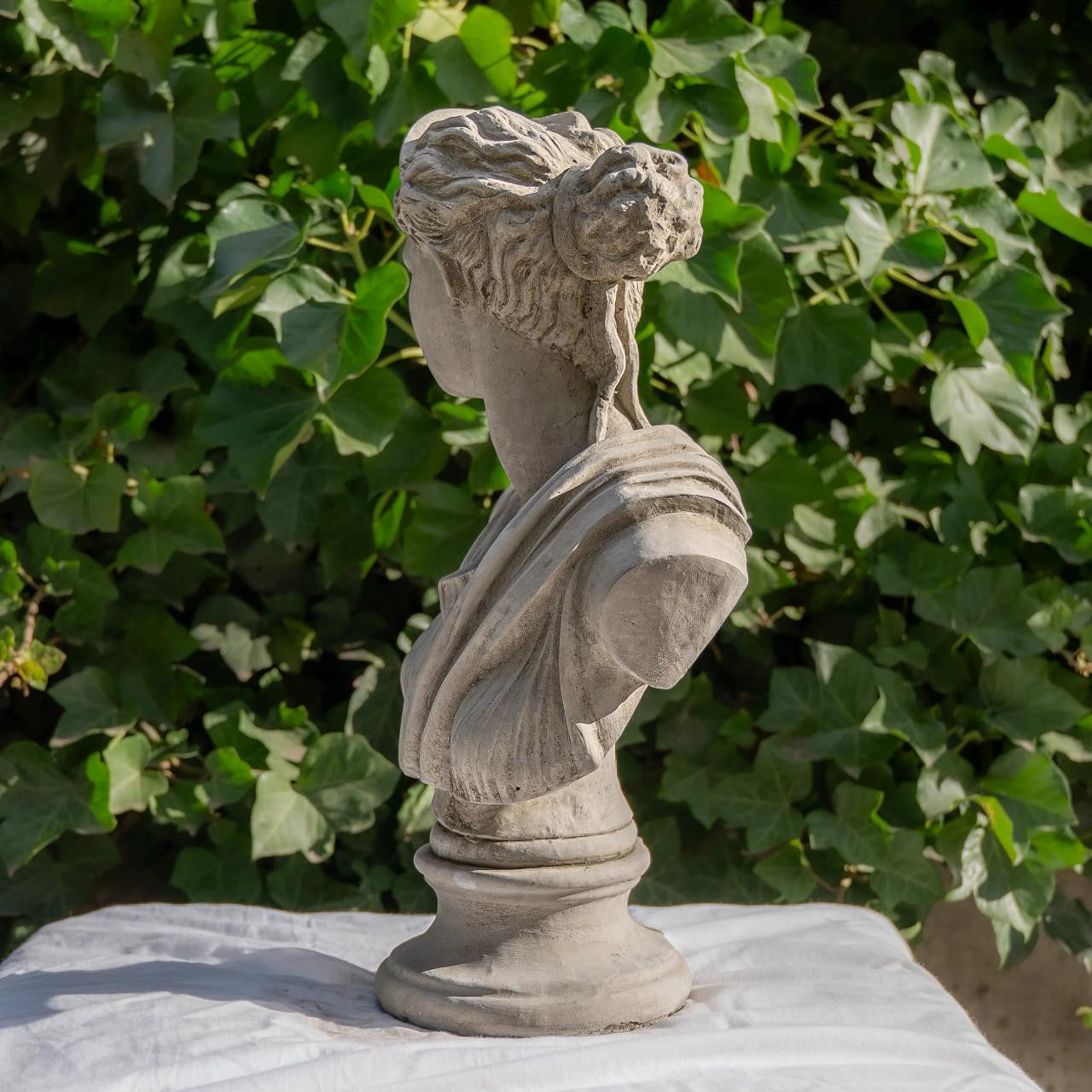 Classical Athena Bust Garden Ornament