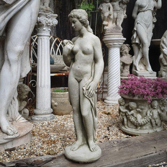 Classical Lady And Dove Garden Statue