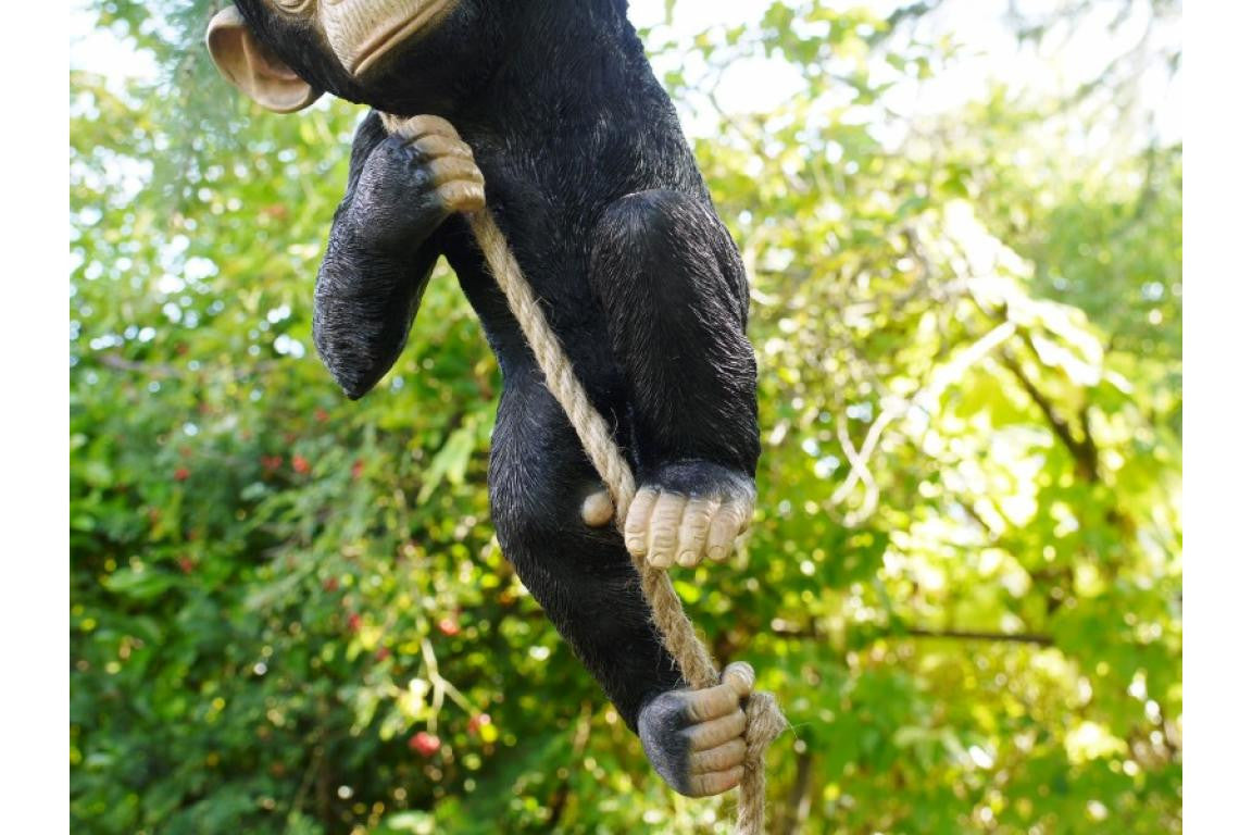 Climbing Monkey with rope Garden Ornament