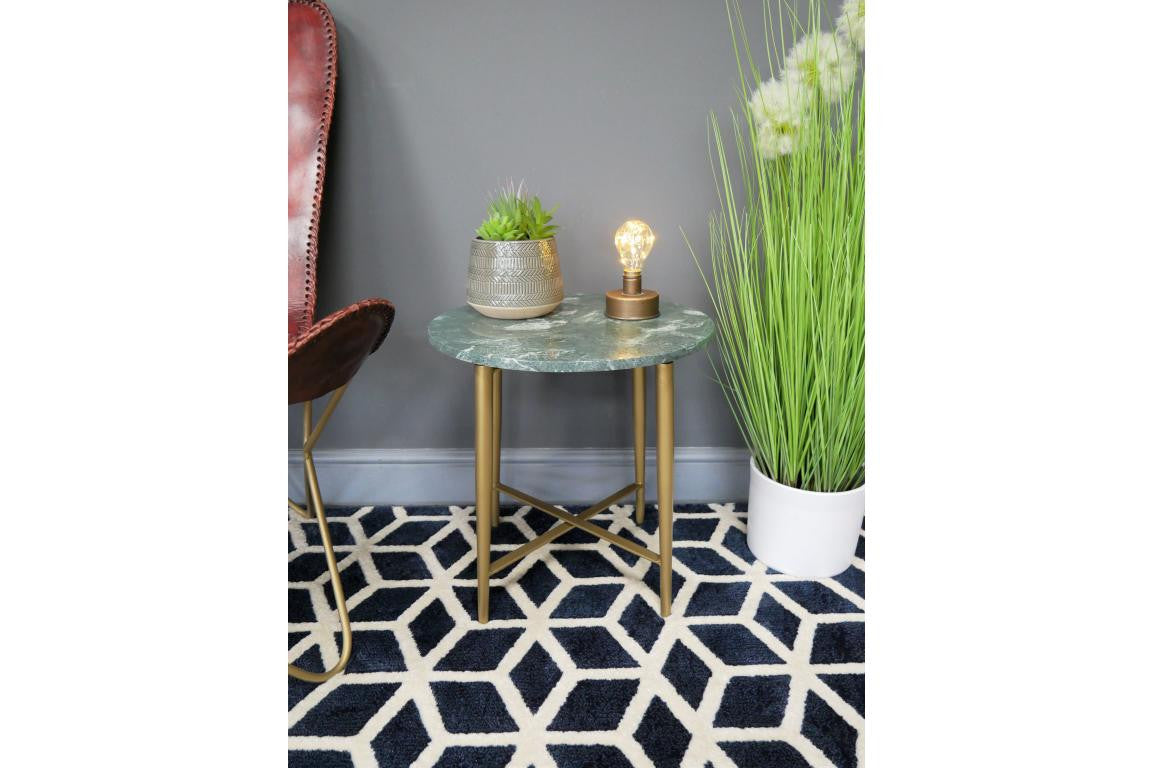 Contemporary Marble top Sage Coffee Table