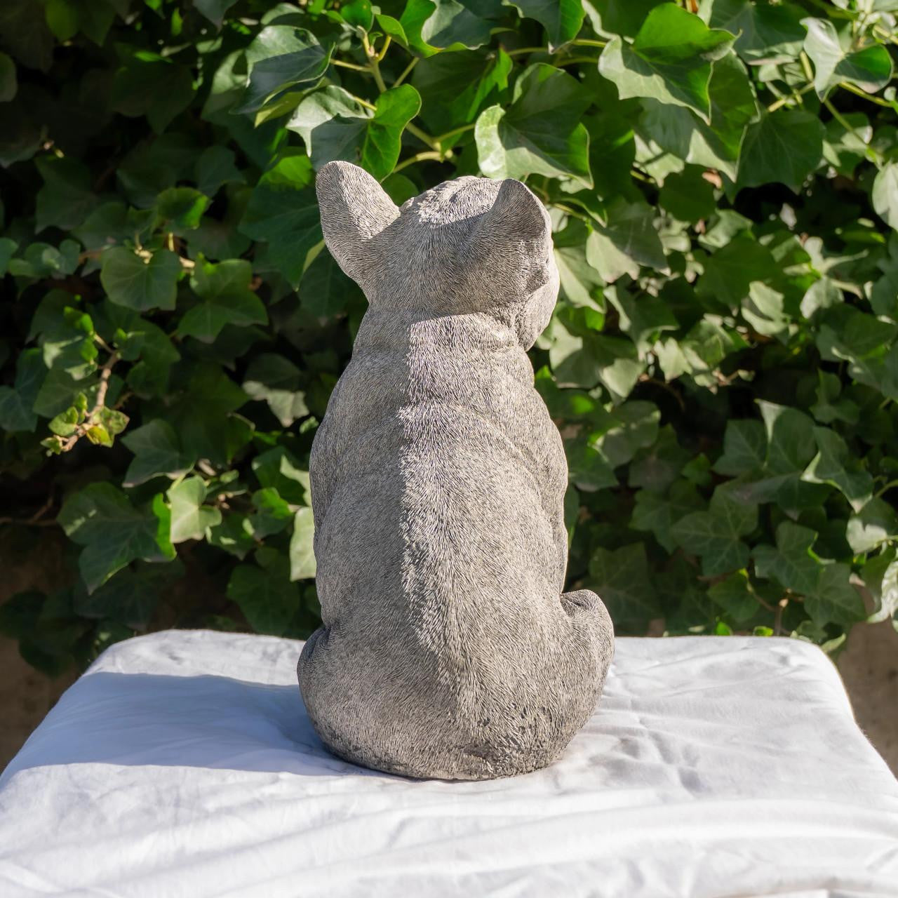 Cute Frenchie Dog Garden Ornament Bulldog Statue