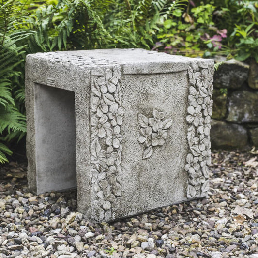 Daisy Design Stone Cast Garden Stool Seat