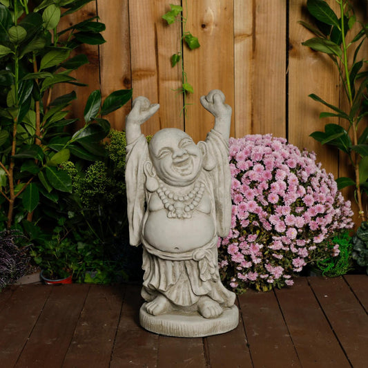 Delightful Large Hands Up Buddha Ornament 