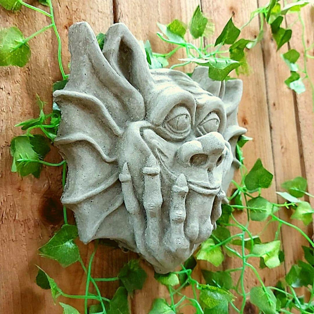 Delightful Stone Cast Thinking Gargoyle Ornament