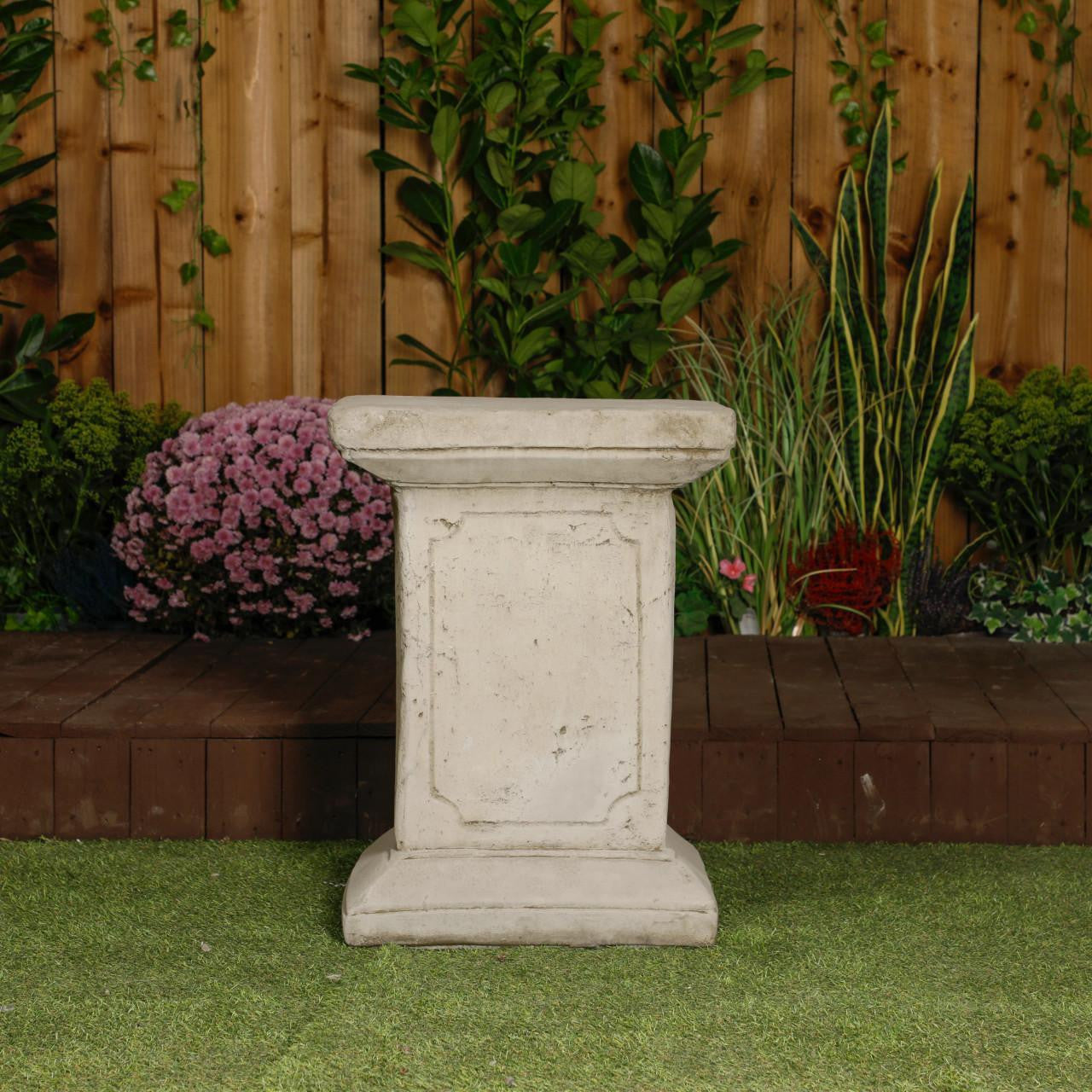 Extra Large Oval Antique Garden Urn and Plinth
