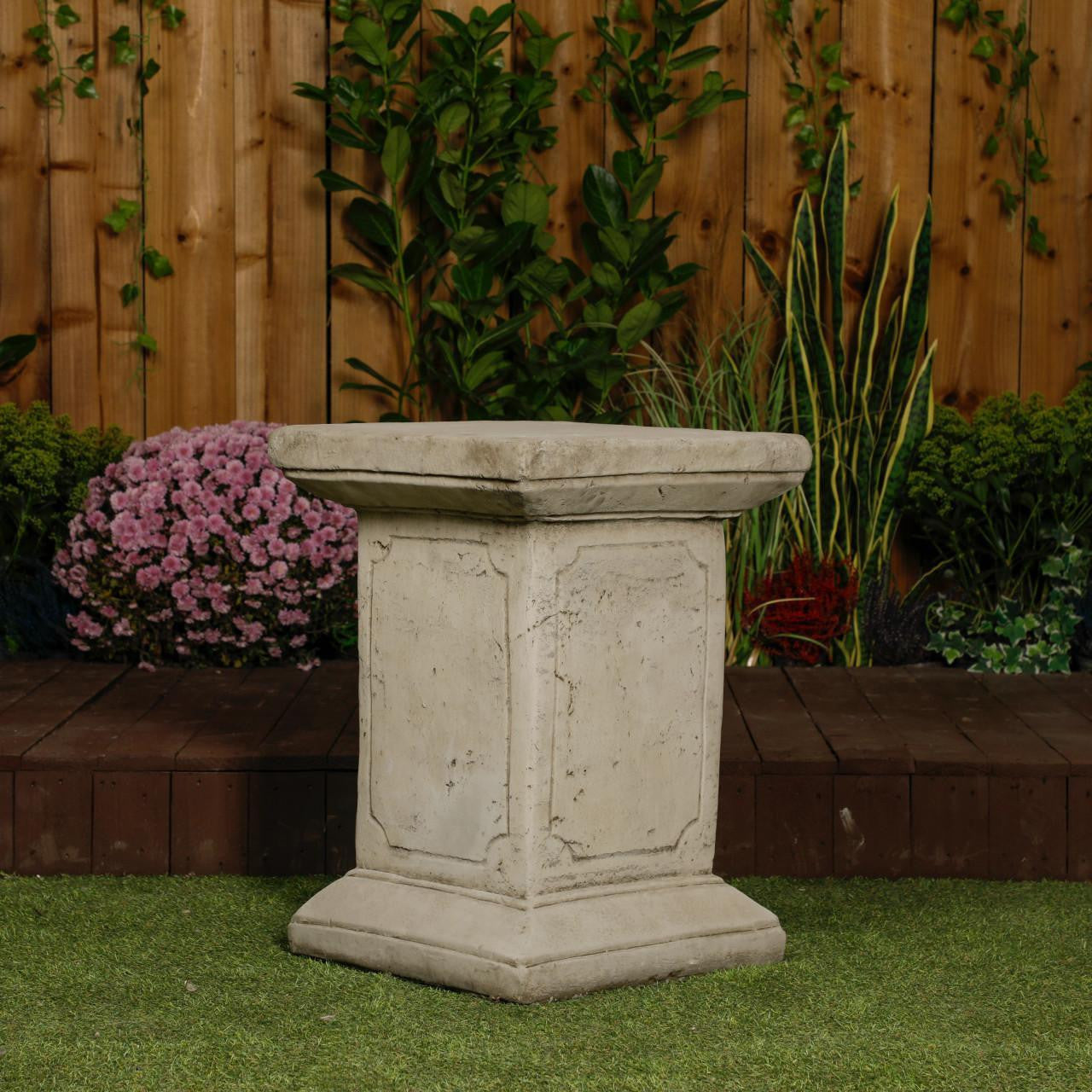 Extra Large Oval Antique Garden Urn and Plinth