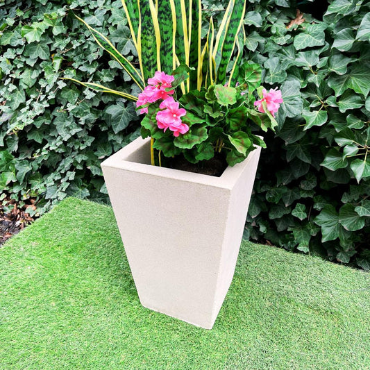Extra Large  Sandstone Classic Square Greek Style Planter Vase