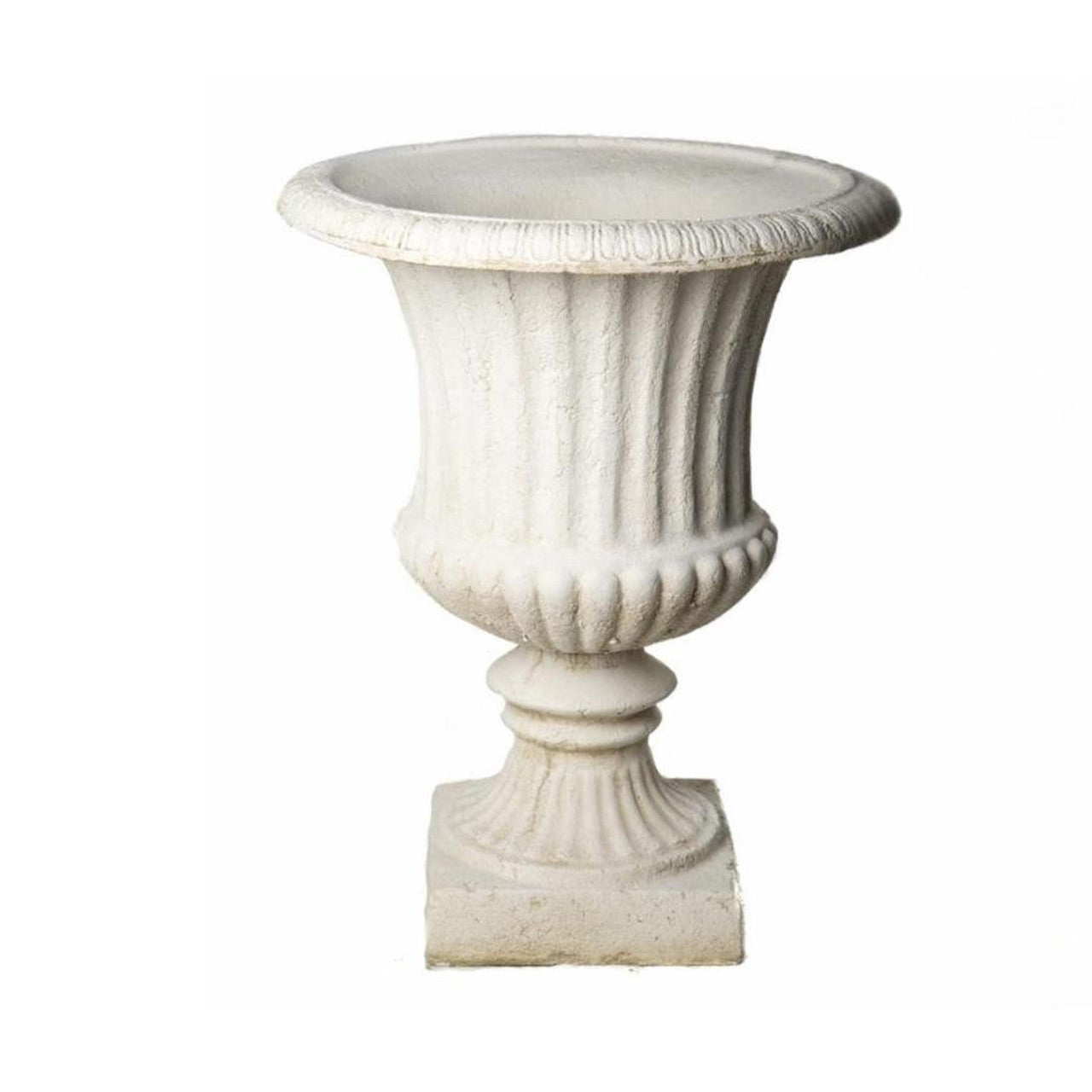 Extra Large White/cream Ancient Greek Style Fluted Vase Planter Urn