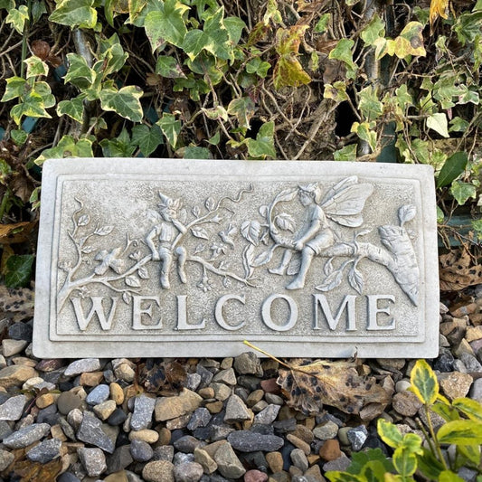 Fairy Design Welcome Wall Plaque