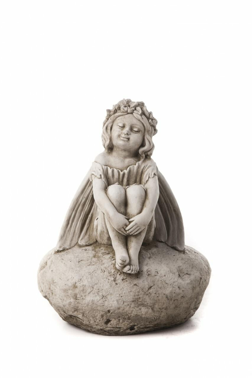Fairy on a Rock Garden Ornament