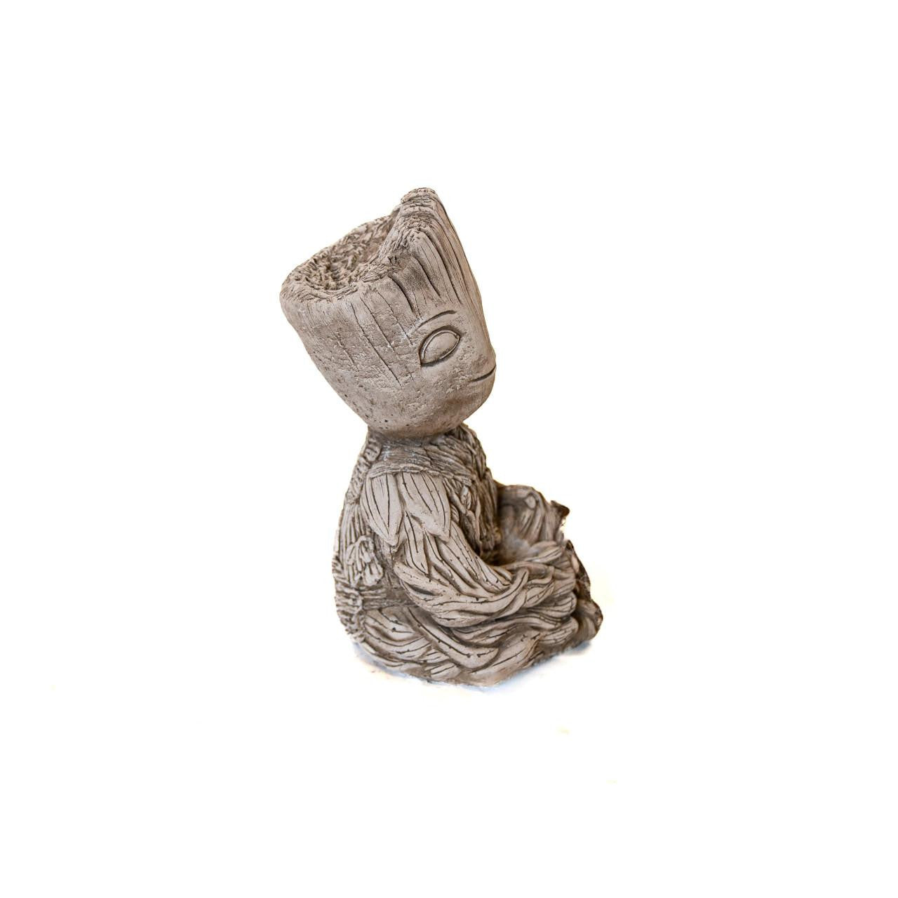 Garden Statue of a Wood Guardian Stone Cast Garden Ornament