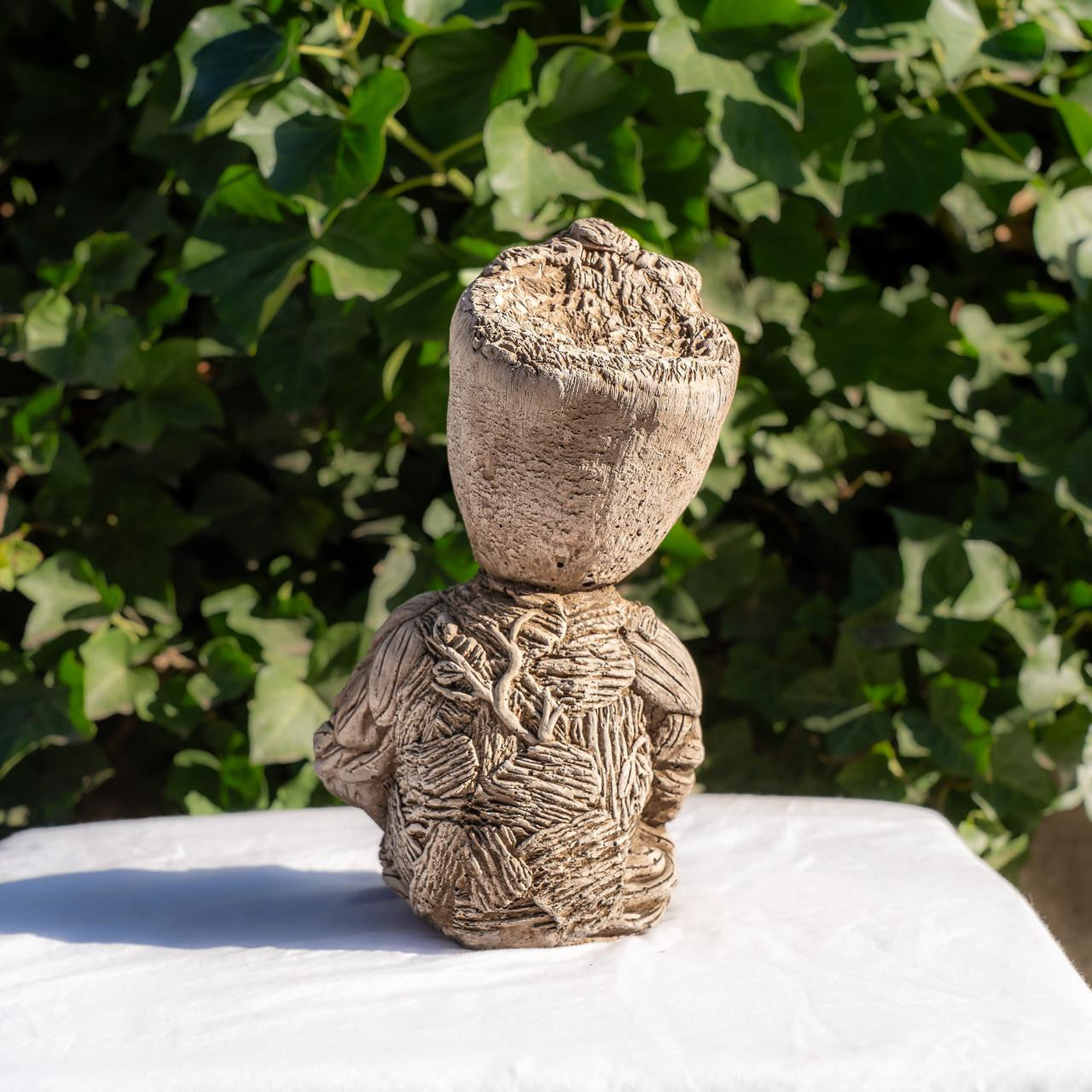 Garden Statue of a Wood Guardian Stone Cast Garden Ornament