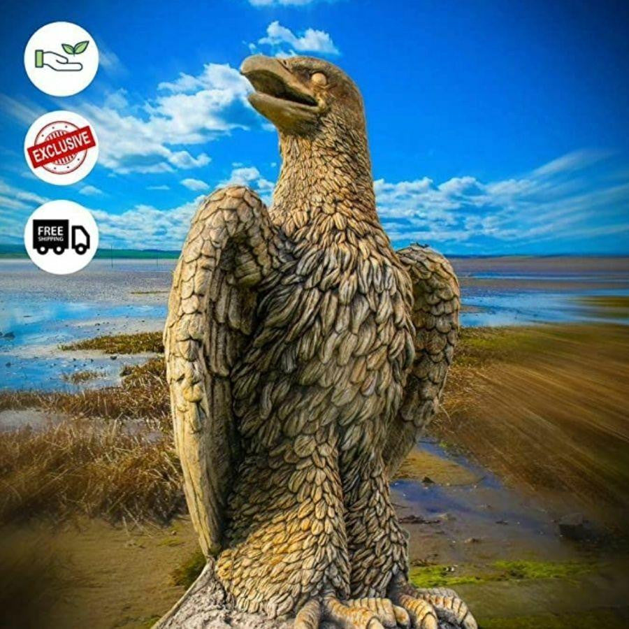 Giant Eagle Stone Cast Statue