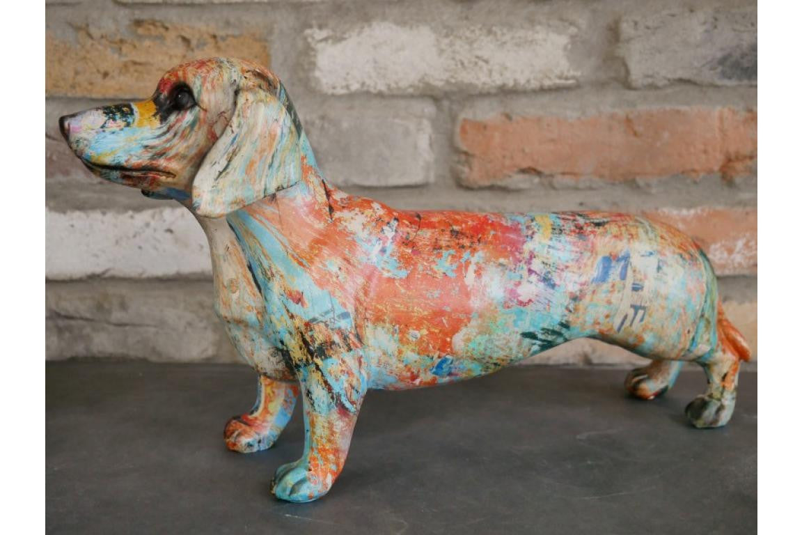 Graffiti Sausage Dog Ornament