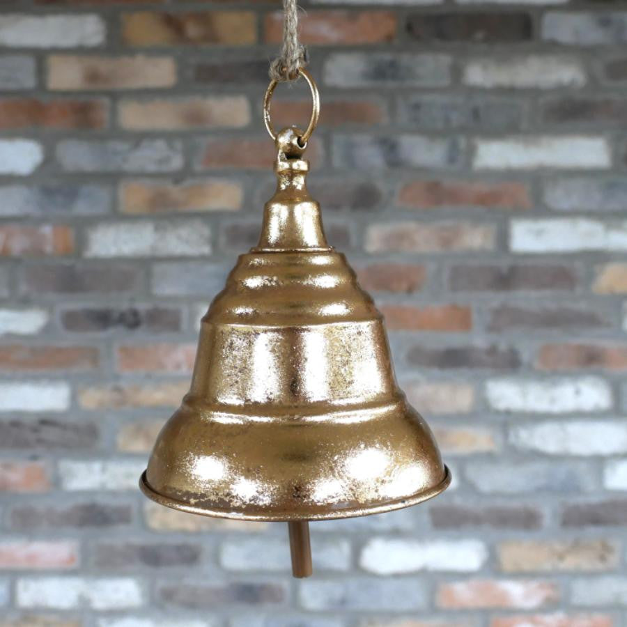 Hanging Antique Gold Bell Bauble Christmas Decoration Home Decor