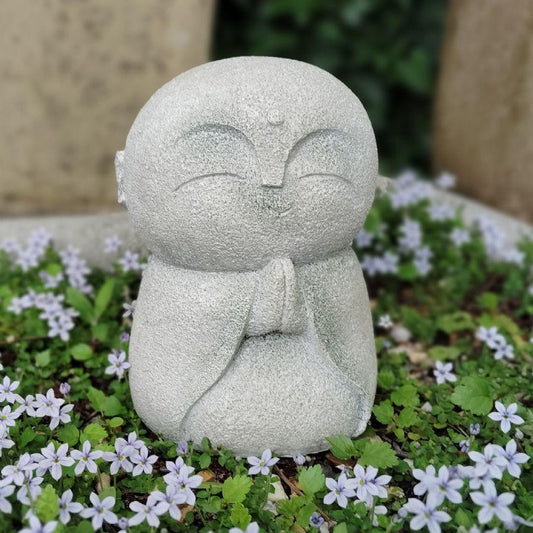 Happy Praying Small Monk Home Decor Garden Ornament