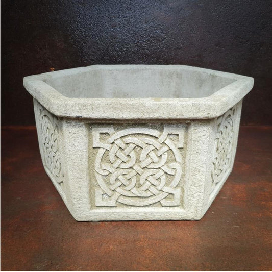 Hexagon Shaped Celtic Planter