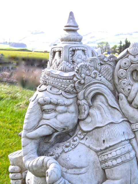 Impressively Large Ganesh Elephant Hindu Deity Statue